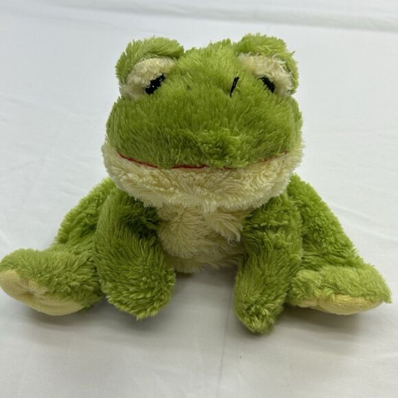 Kelly Toy Green Frog Plush Puppet 8" Soft Stuffed Animal Play - Picture 1 of 9